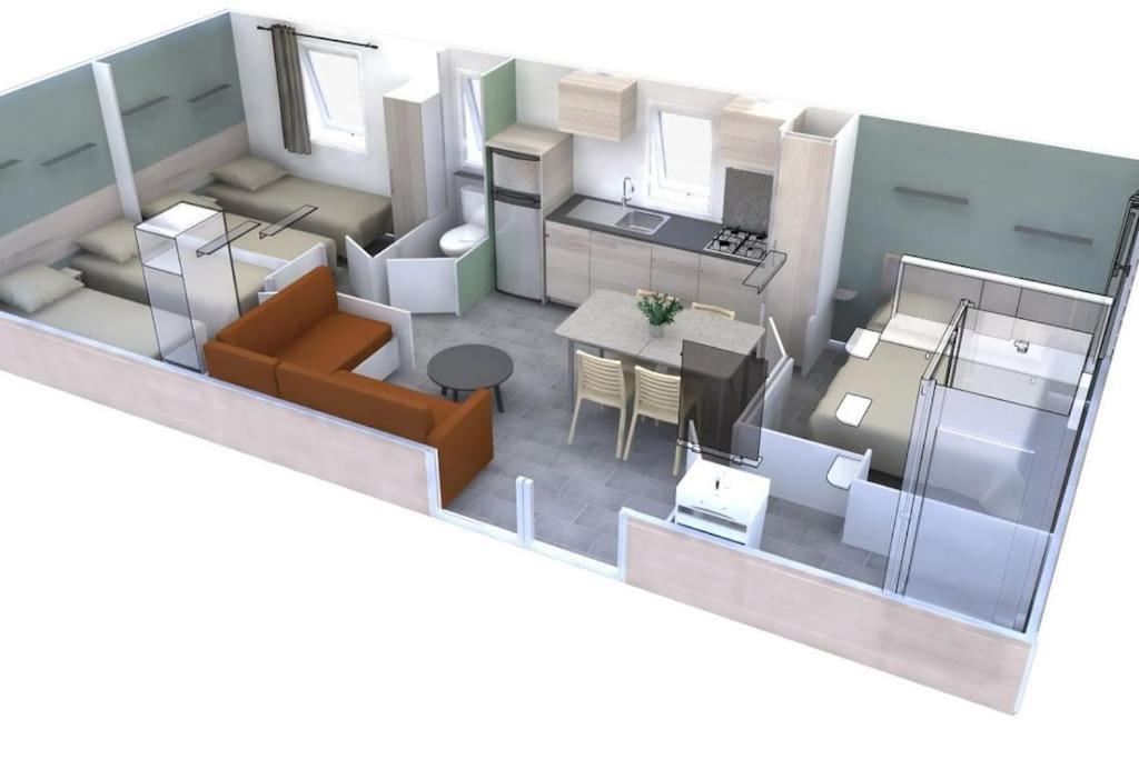 Calvi Mobil-Home Neuf Particulier Sur Camping リュミオ エクステリア 写真